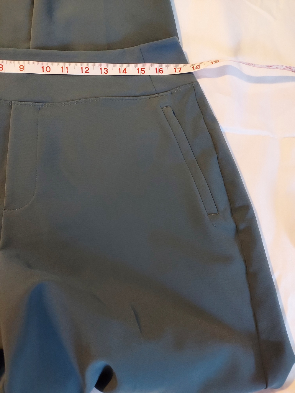 Athleta Endless High Rise Pant Balsam Green Teal Size 14T - Picture 6 of 10